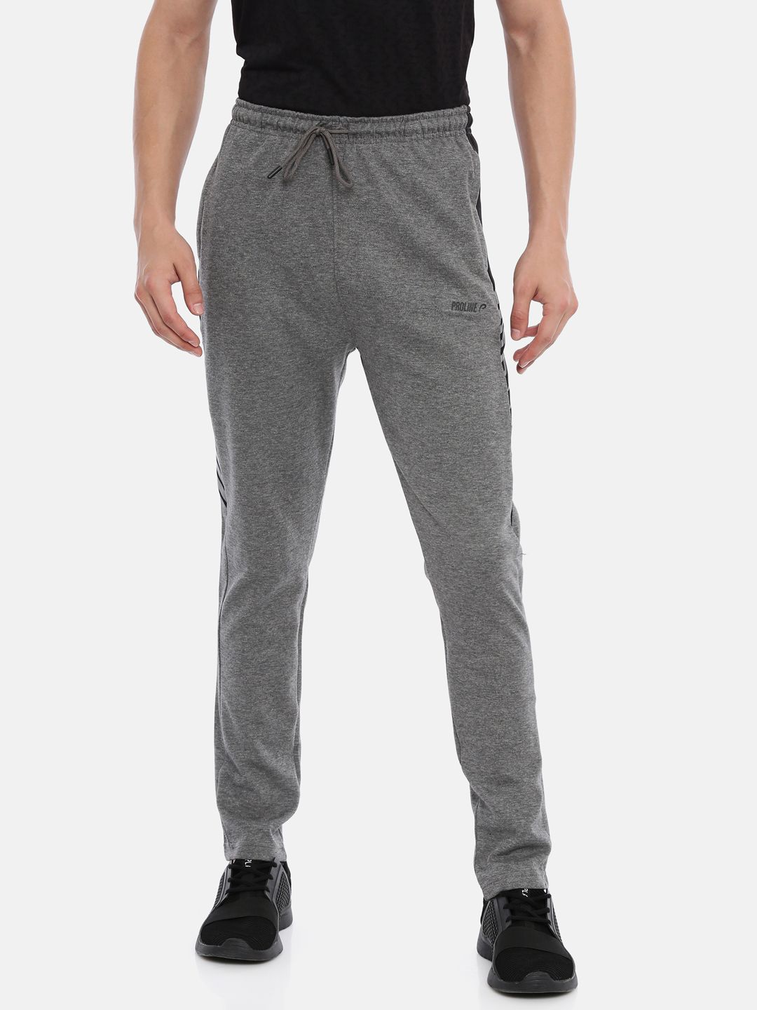 Buy Proline Active Proline Active Men Light Grey Solid Mid Rise Elasticated  Casual Track Pants at Redfynd