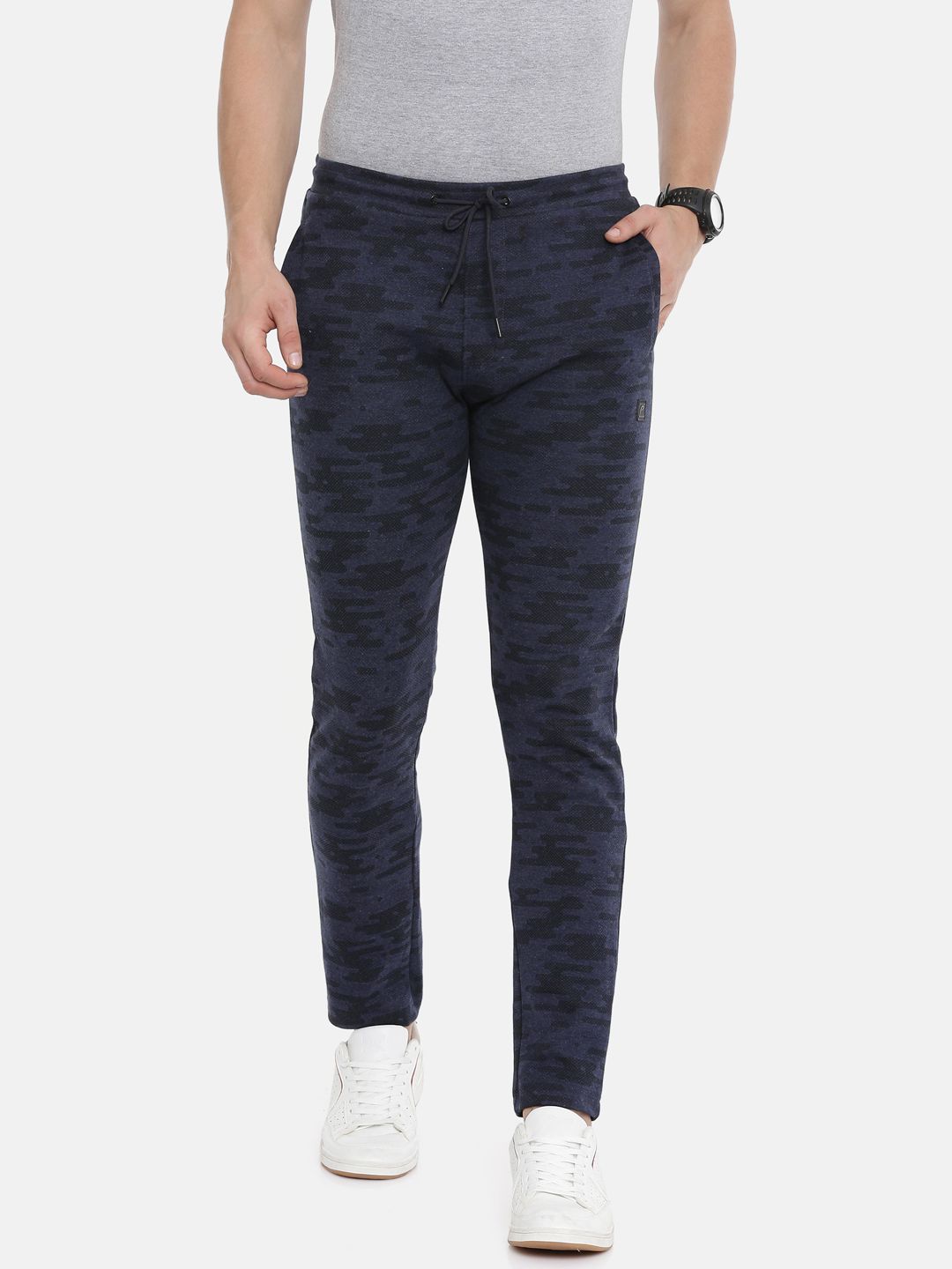 Buy PROLINE Grey Textured Cotton Regular Fit Men's Track Pants | Shoppers  Stop