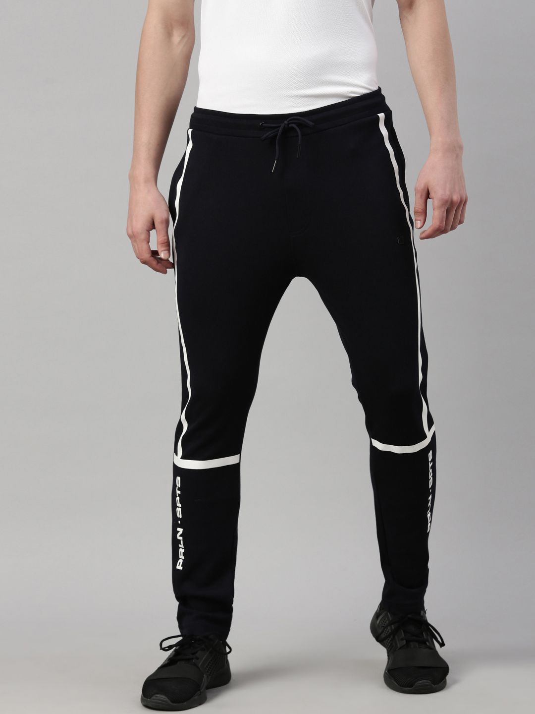 Buy Solid Black Track Pants Joggers for Men – Metal Hawk